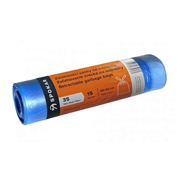 Spokar Sáčky na odpadky zatahovací 35l-15ks (oranžová etiketa)