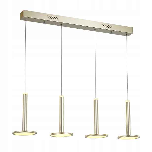 Závěsná lampa Italux Oliver Led moderní zlatá