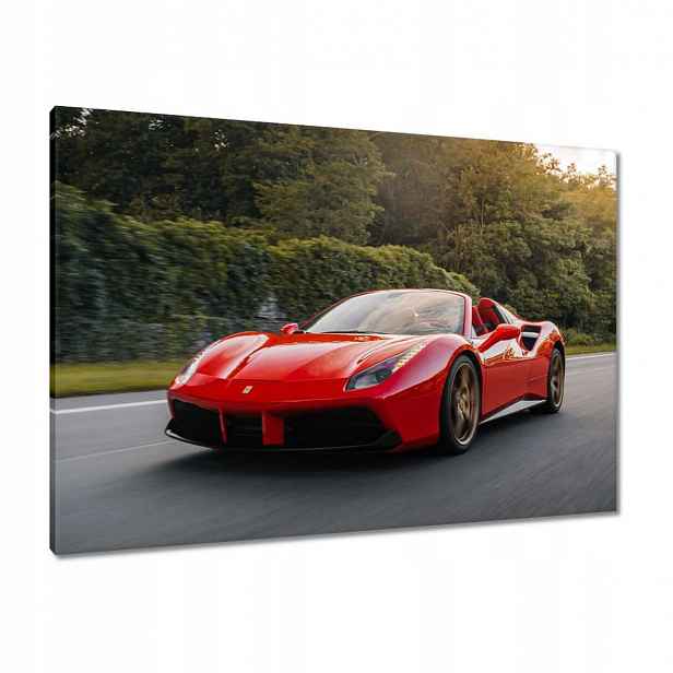 Obrazy 100x70 Červené Ferrari Cesta