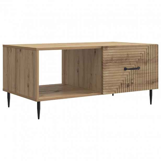 vidaXL Konferenční stolek Dub artisan 90 x 50 x 40 cm Kompozitní dřevo