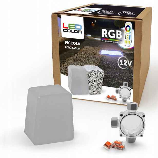 Osvětlení příjezdové cesty Svítící dlažební kostka LEDColor Piccola Rgb