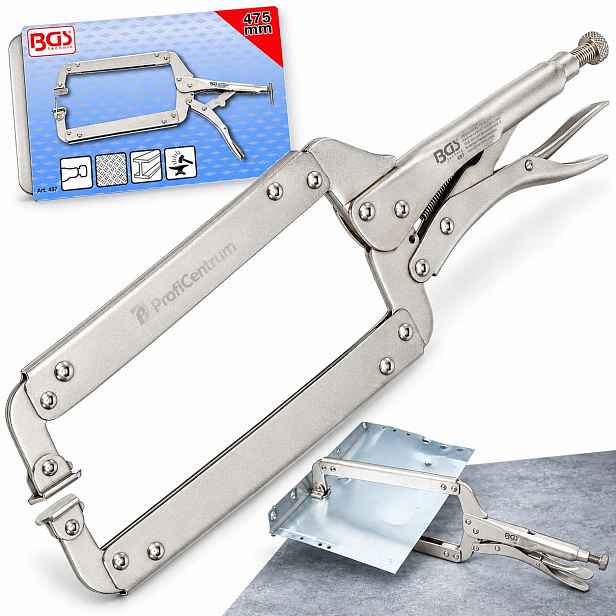 Samosvorné Svařovací Kleště 475 MM Morse 250 X 85 MM Bgs
