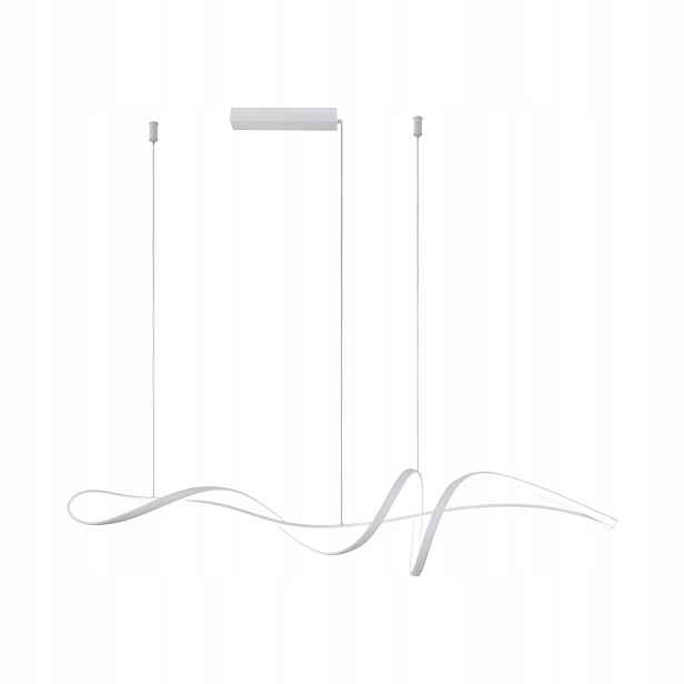 Mila, Moderní, dekorativní, bílá závěsná Led lampa, 40W, 3700LM