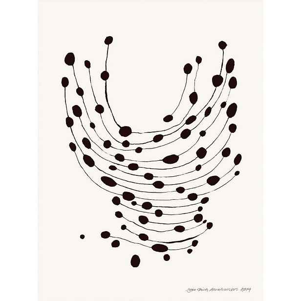Plakát 30x40 cm Dancing Dots – Leise Dich Abrahamsen – The Poster Club