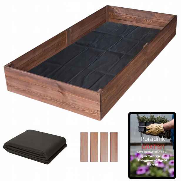 Vyvýšený záhon Impregnovaná truhla 240x80 cm Pařeniště Sleva+ Průvodce