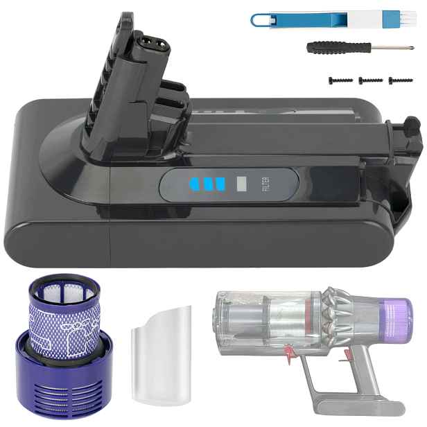 Do Dyson V10 3900Mah Náhradní baterie pro vysavač s Led indikátorem