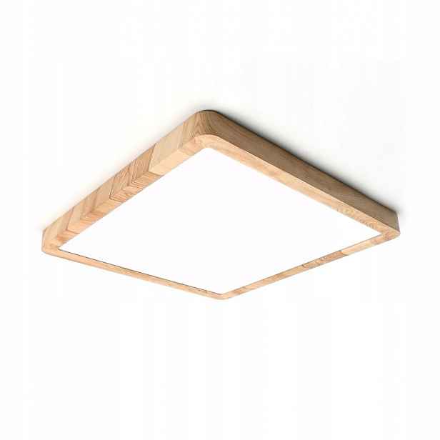 stropní svítidlo Led Stropní Svítidlo Nástěnný Olbis Hnědá IP44 24W Dřevo Italux