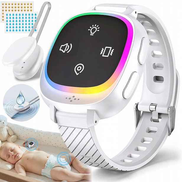 Alarm Na Noční Namáčení Bílý – Bezdrátový Budík Pro Děti I Dospělé