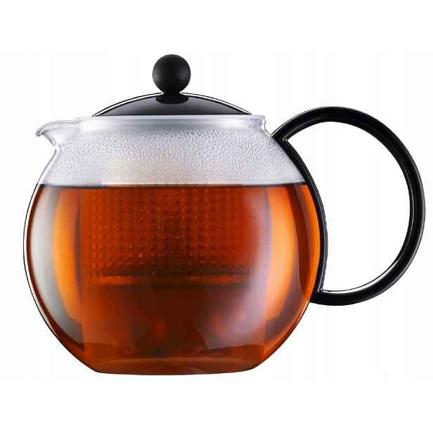 Bodum Assam 1844-01 konvička na přípravu čaje French press 1L černá myčka nádobí