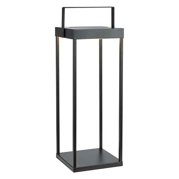Černá venkovní solární LED lucerna na USB (výška 53 cm) Pure – Markslöjd