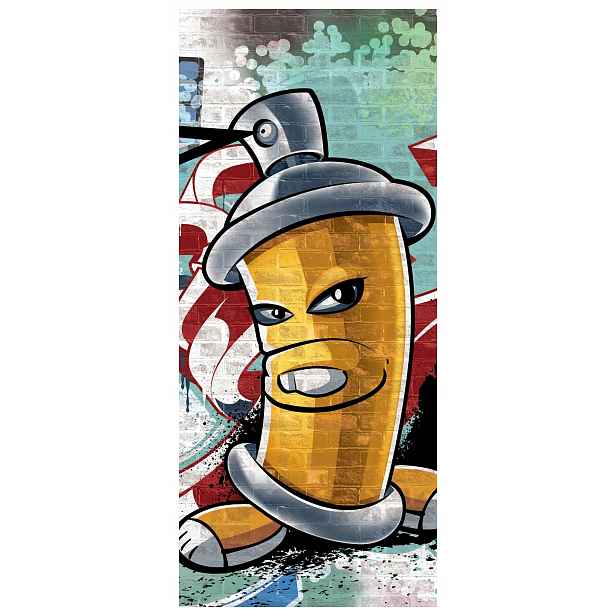 Samolepka Tapeta Graffiti Art Cihla 91x211 Energetické stěny Pro Mládež