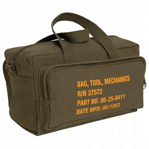 Taška Mechanics Vintage Military Stencil G.i. olivová 7,5L