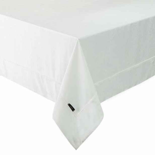 Ubrus 145x180 Velvet bílý velurový