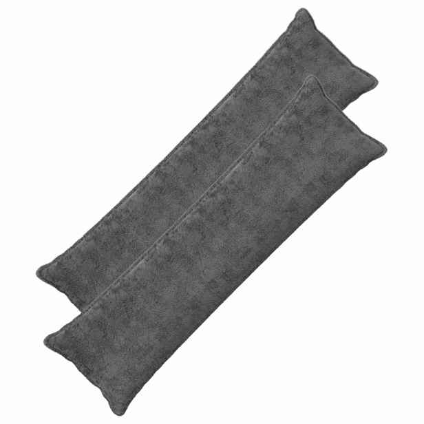 vidaXL Povlak na polštář 2 ks HOUTEN Tmavě šedá 40 x 145 cm