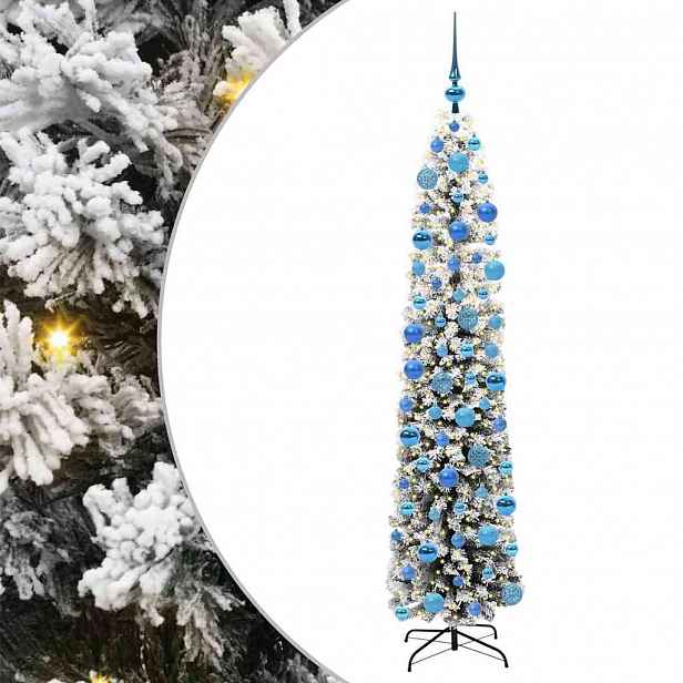 vidaXL Umělý vánoční stromeček Zelená 180 cm PVC, ocel a plast