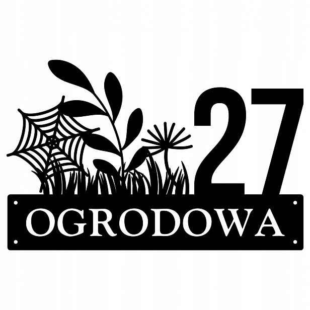 Číslo Na Dům 48 cm Tabule Adresa Ocel 2 mm Grafika 132