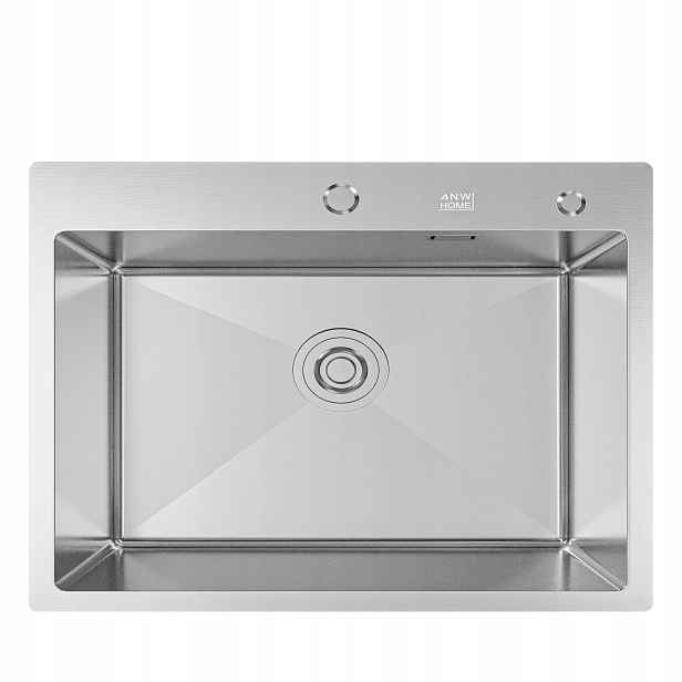 Kuchyňský Dřez 65X45 CM Nerezová Ocel 304 Inox S Dávkovačem