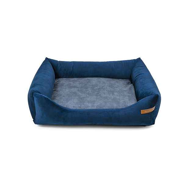 Modro-tmavě šedý pelíšek pro psa 75x85 cm SoftBED Eco L – Rexproduct