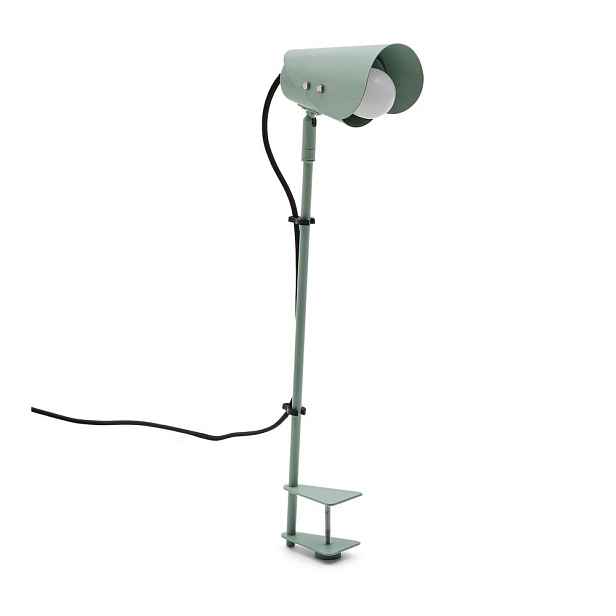 Zelená kovová stolní lampa s klipem (výška 51 cm) Jula – Kave Home