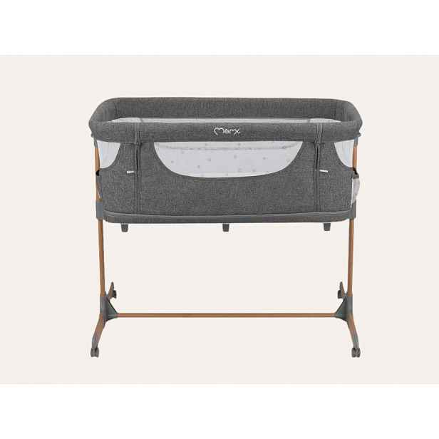 Postýlka MoMi SMART BED 4v1 šedá