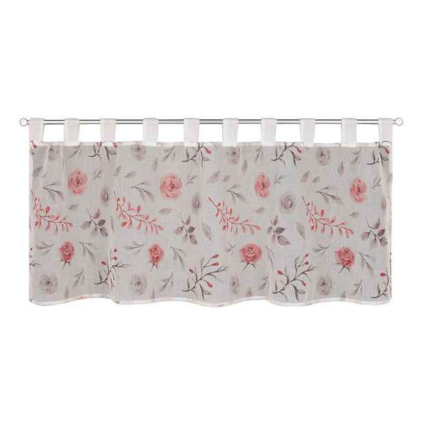 Bílo-růžová záclona 135x45 cm Rose – Sehlbach