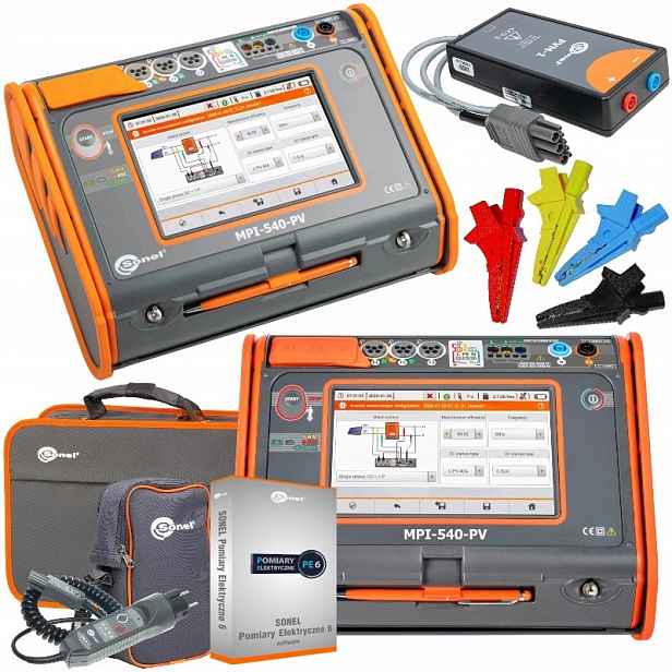 Měřič parametrů elektrických instalací MPI-540-PV Start Program SPE6