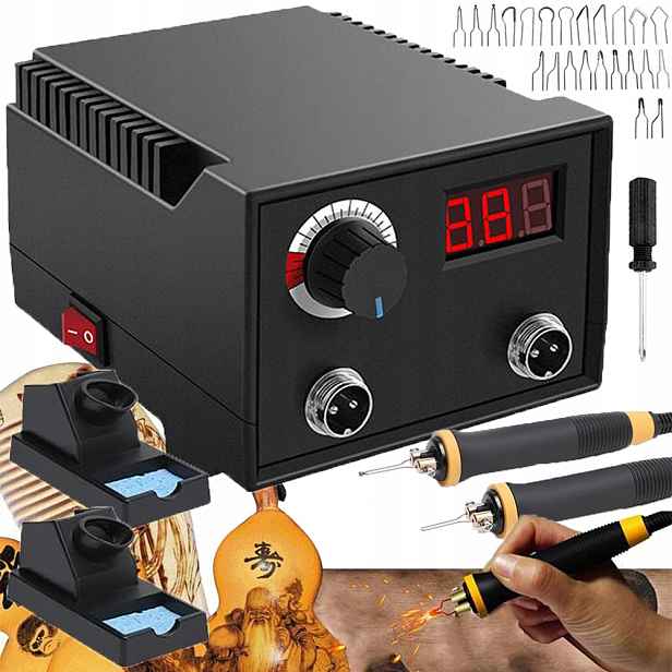 Profesionální Sada Pro Pyrografii 100 W S Regulací Teploty 0-750 °C