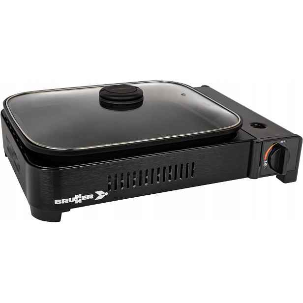 Stolní Plynový Gril Na Kartuše Pánev Brunner Devil Megagrill 2,2 kW