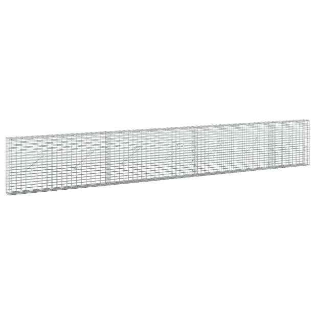 vidaXL Gabion s drátem 5 mm a síťkou 5x2,5 cm 350x10x50 cm
