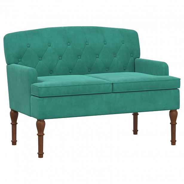 vidaXL Pohovka s knoflíkovým prošíváním Tyrkysová 111 x 65 x 79 cm