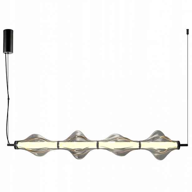 Závěsná lampa Elva černá 1xLED 30W 3000K Moderní Grafitový Kov IP20