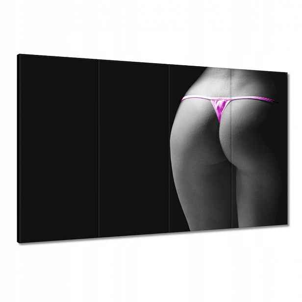Obrazy 120x80 Růžové tanga