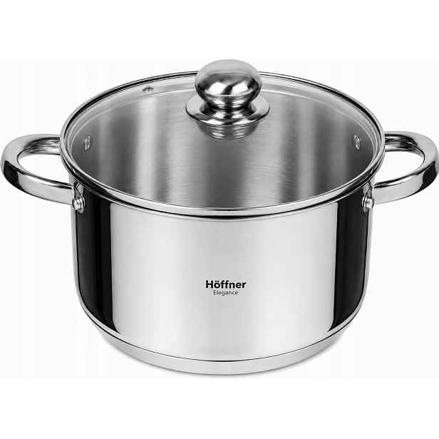 Ocelový Hrnec 8,2 L 26 CM Plynová Indukce Hoffner