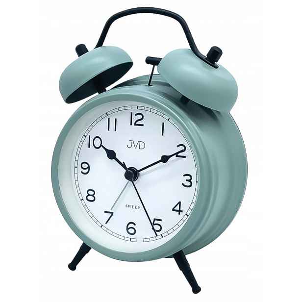 Velký Zelený Matný Podsvícený Budík Retro Jvd J SRP2219.1 12,5x16,5 cm