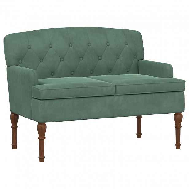 vidaXL Pohovka s knoflíkovým prošíváním Mořská zelená 111 x 65 x 79 cm