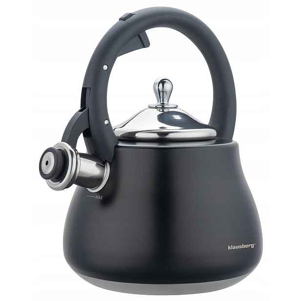 Konvice s píšťalkou Klausberg KB-7918 2.8L indukce a plyn Nerezová Ocel
