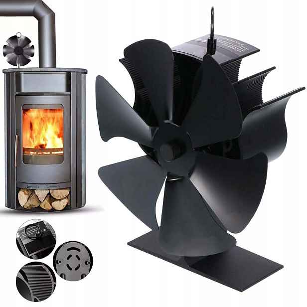 Krbový Ventilátor 6-LOPATKOVÝ Termoelektrický Rozvaděč Tepla