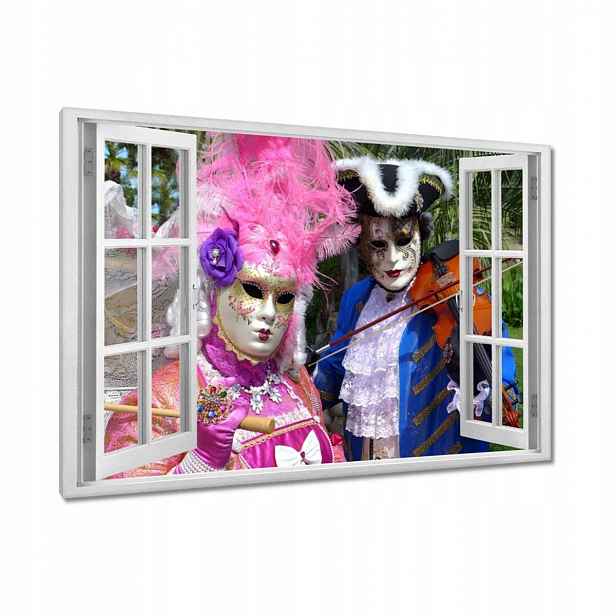 Obrazy 90x60 Benátská maska