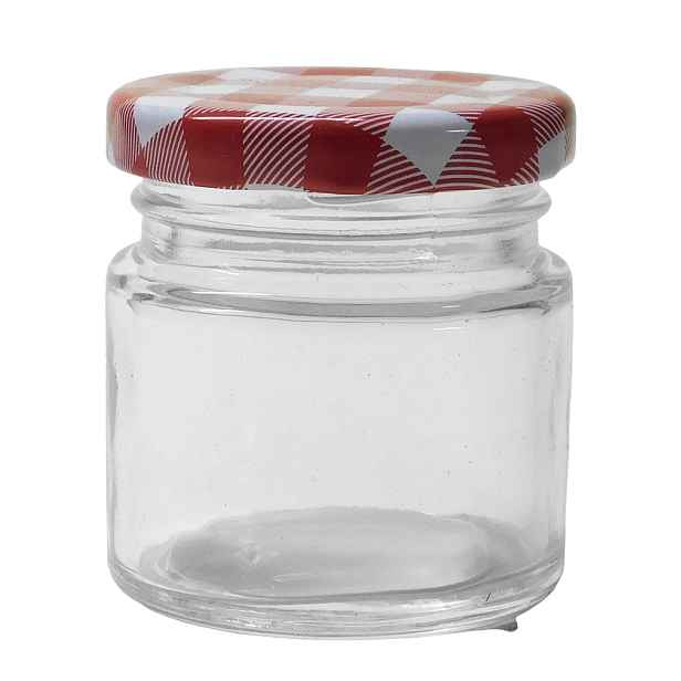 PROHOME - Dóza skleněná / Sklenice Twist 70ml s víčkem