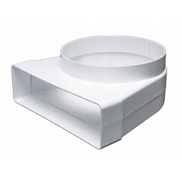 Spojkové Ventilační Koleno Przybysz Proměnné 204x60 mm na fi 150 mm Pvc