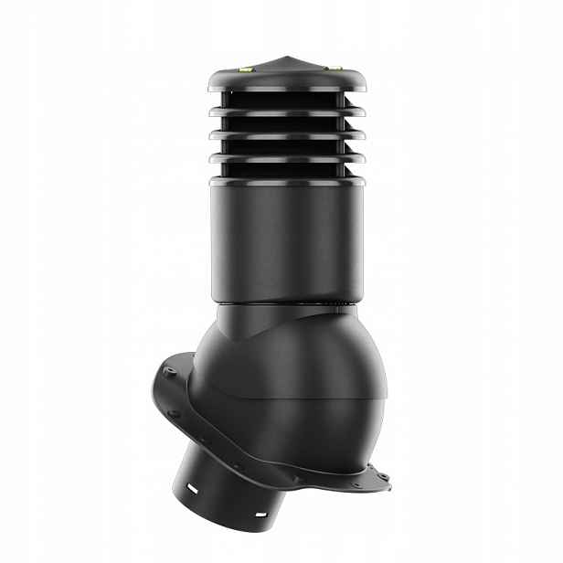 Větrací komín Smartline profil B fi 150 mm, zateplený, černý