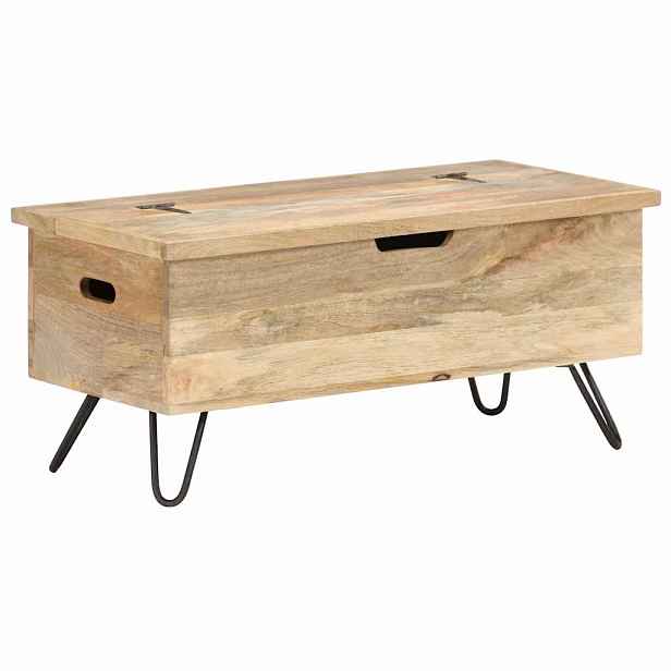 vidaXL Úložná truhla 90 x 40 x 45 cm masivní mangovníkové dřevo