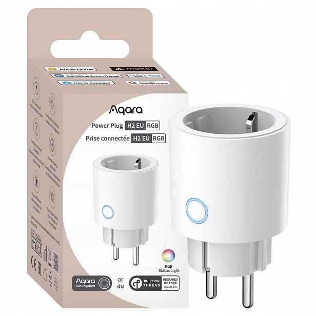 Aqara chytrá zásuvka Power Plug H2 Rgb Thread