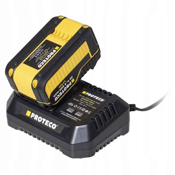 Proteco aku sada nabíječka 20V 1* akumulátor 20V/4Ah, 51.99-SADA-4000