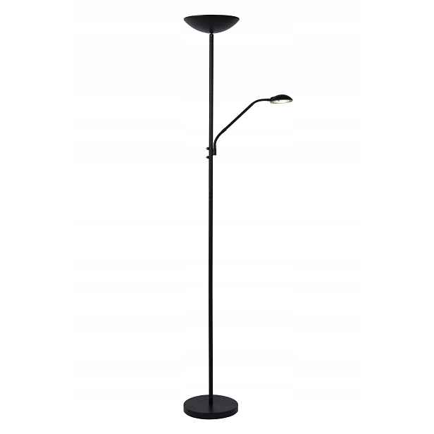 Lucide Zenith Led stojací lampa 20W 3000K černá kovová 180 cm