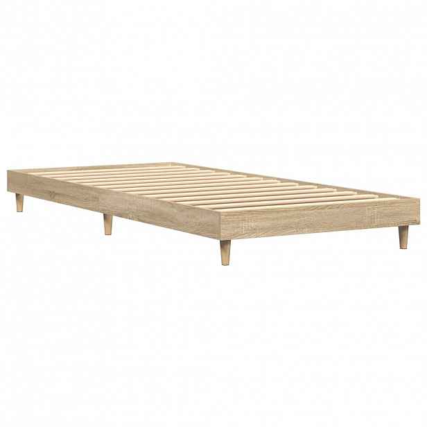 vidaXL Rám postele bez matrace dub sonoma 75 x 190 cm kompozitní dřevo