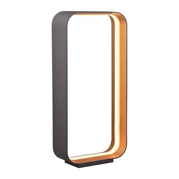 Černá LED stolní lampa s hlasovým ovládáním/s ovládáním pomocí mobilní aplikace s kovovým stínidlem (výška 61 cm) Cizione – CINQUE