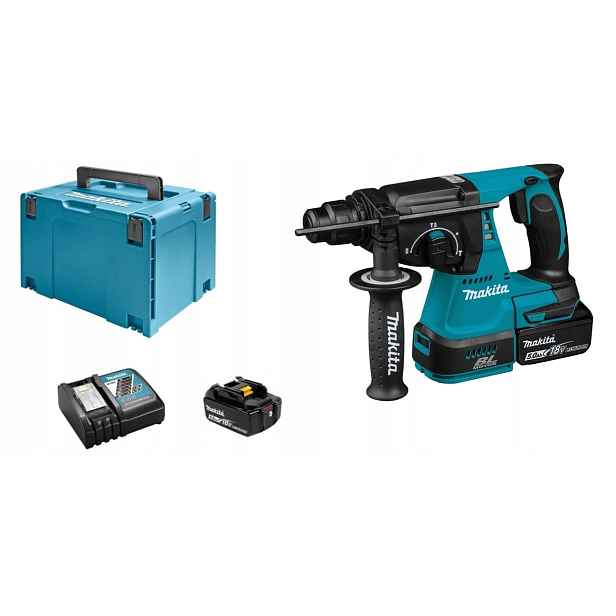 Makita DHR242RTJ Akumulátorová Vrtací Kladivo 18V Sds-plus