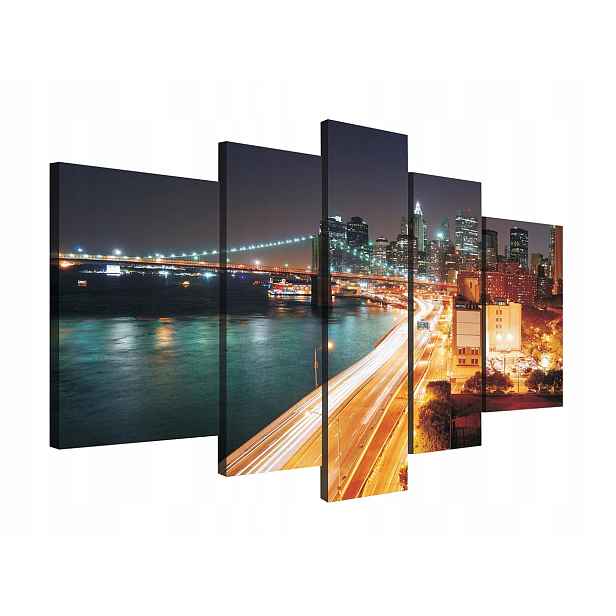 Obraz Na Plátně Plátno 170x100 Panorama New York Město Metropole Výhled
