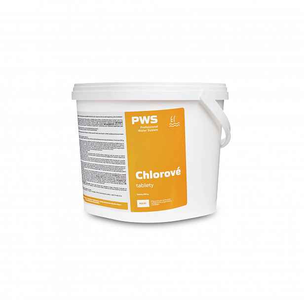 Pws Chlorové tablety pomalurozpustné 200g 3kg bazénová chemie